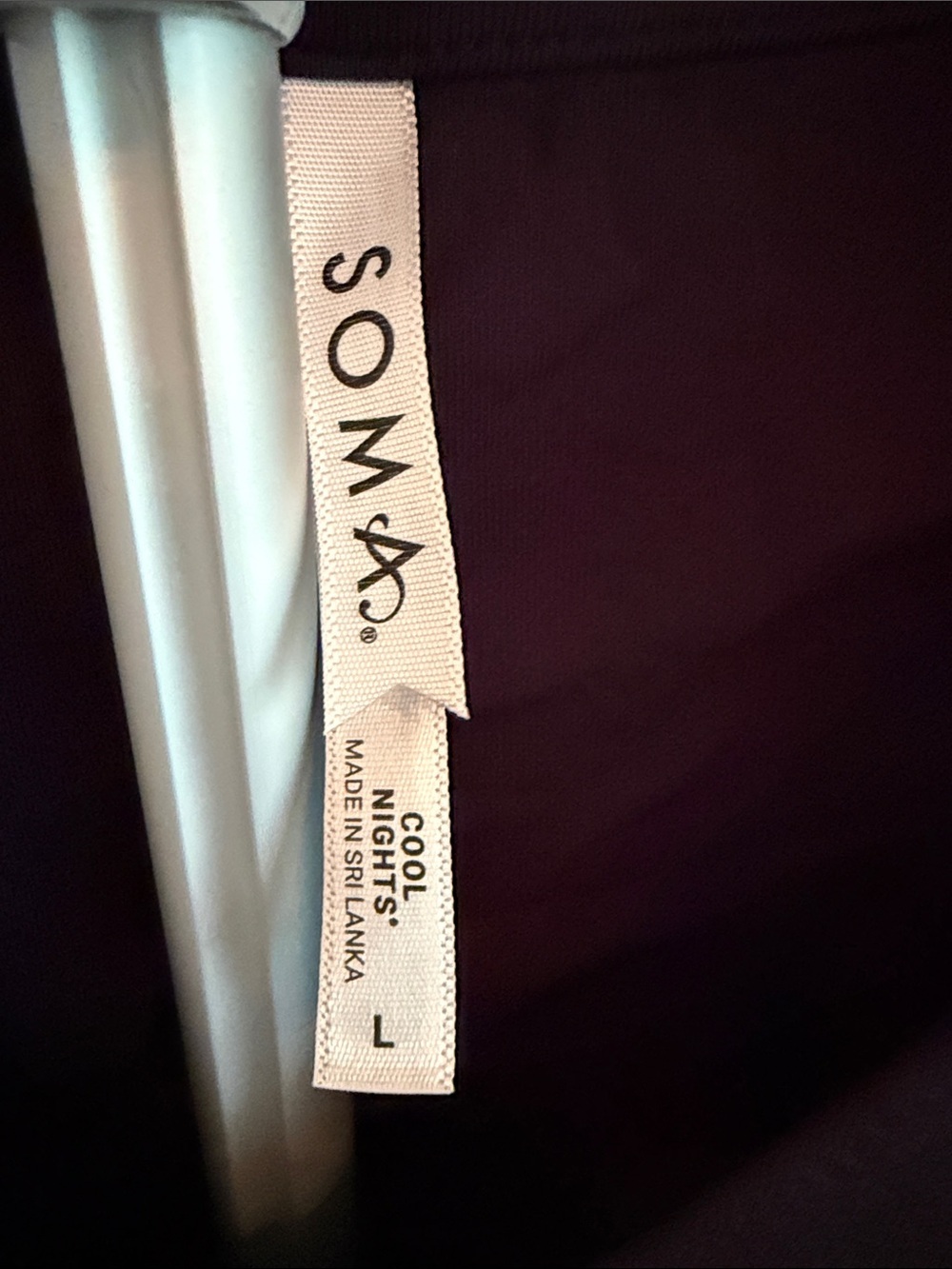 Soma Cool Nights Black Short Sleeve V-Neck Sleep Dress - Picture 3 of 6
